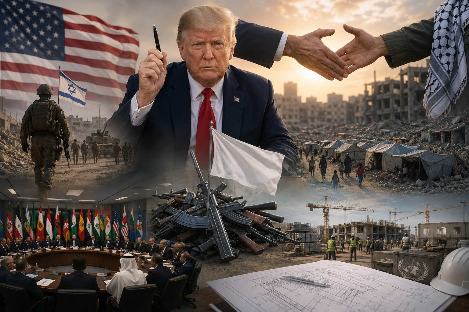 En este momento estás viendo Trump confirma acuerdo con Hamas para el desarme en Gaza; Israel exige garantías antes de avanzar