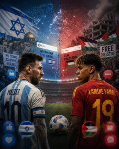 Lee más sobre el artículo La otra final: España-Argentina se convirtió en redes en una batalla simbólica por Israel y Palestina