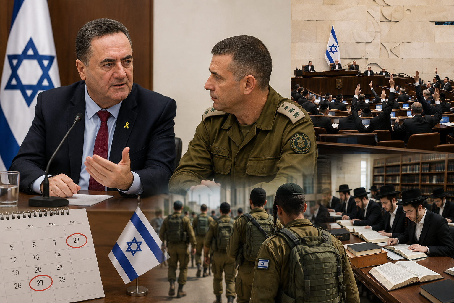 En este momento estás viendo Israel enfrenta un cruce de tensiones: la destitución de un general, la crisis del reclutamiento haredí y la carrera hacia las elecciones de octubre