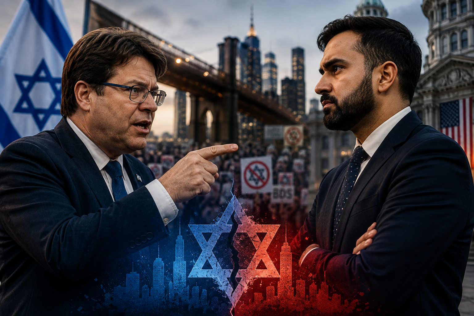 En este momento estás viendo Akunis acusa a Mamdani de antisemitismo y cuestiona su promesa de proteger a la comunidad judía