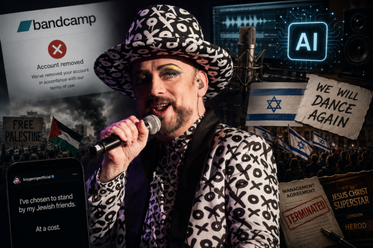 Boy George fue eliminado de Bandcamp tras publicar una canción pro-Israel creada con inteligencia artificial
