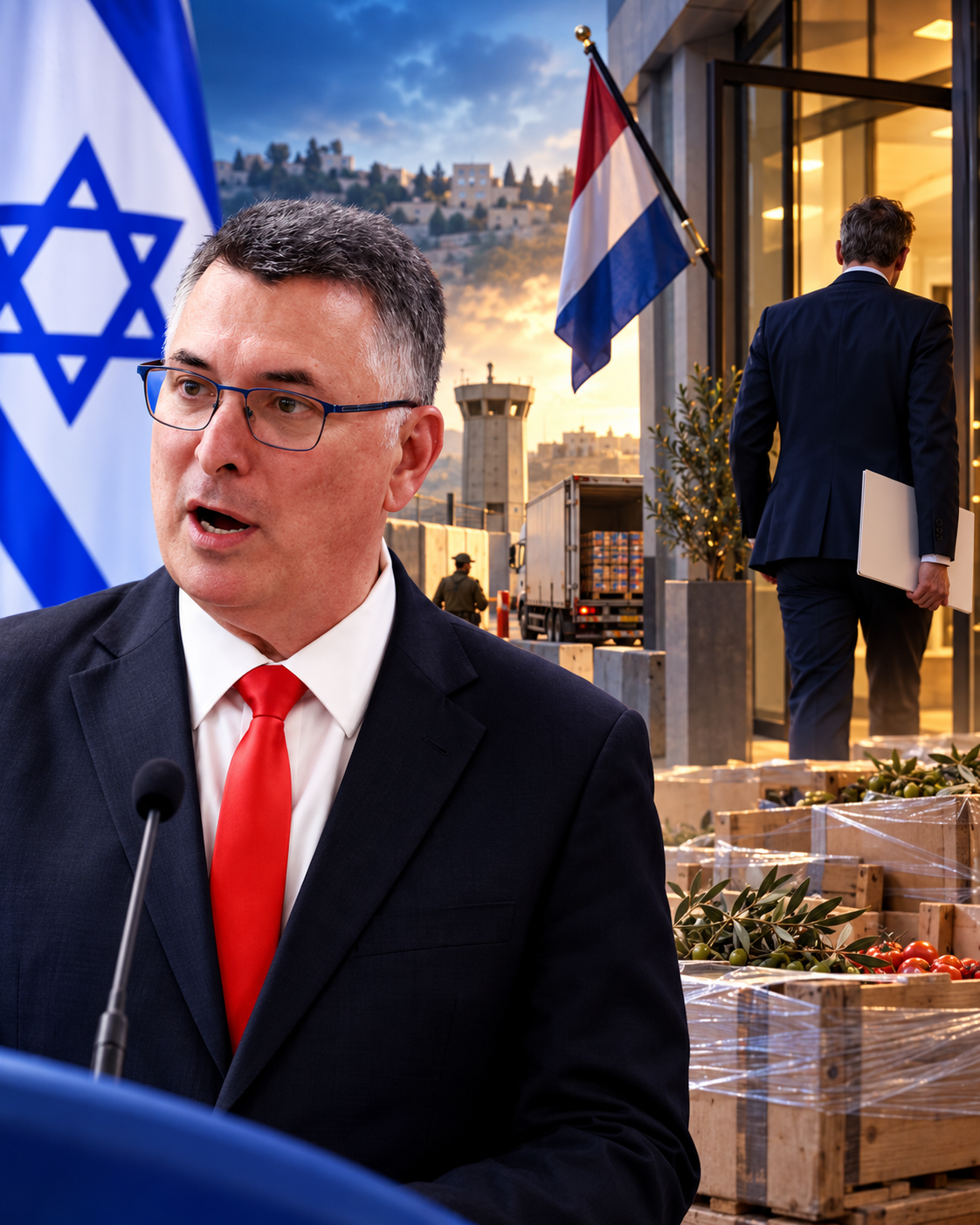 En este momento estás viendo Israel revoca el estatus diplomático de Países Bajos en Ramala en respuesta a la prohibición de productos de Judea y Samaria