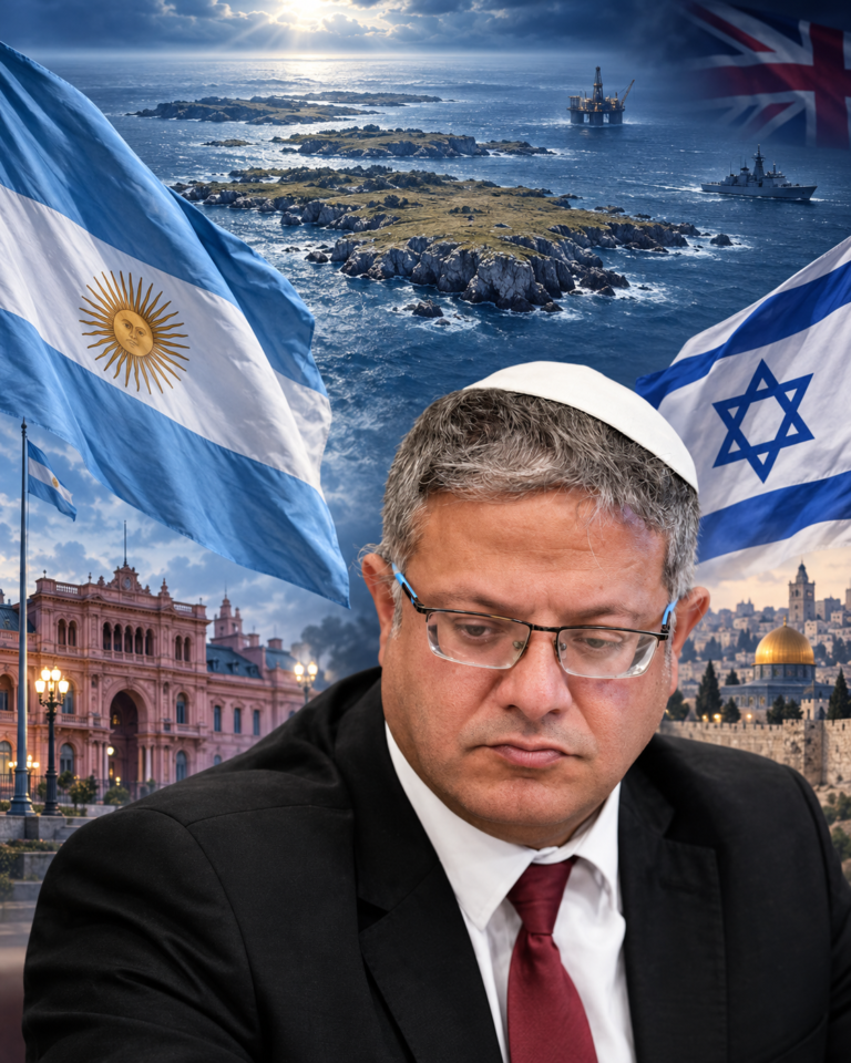 Ben Gvir pidió a Netanyahu reconocer la soberanía argentina sobre las Islas Malvinas
