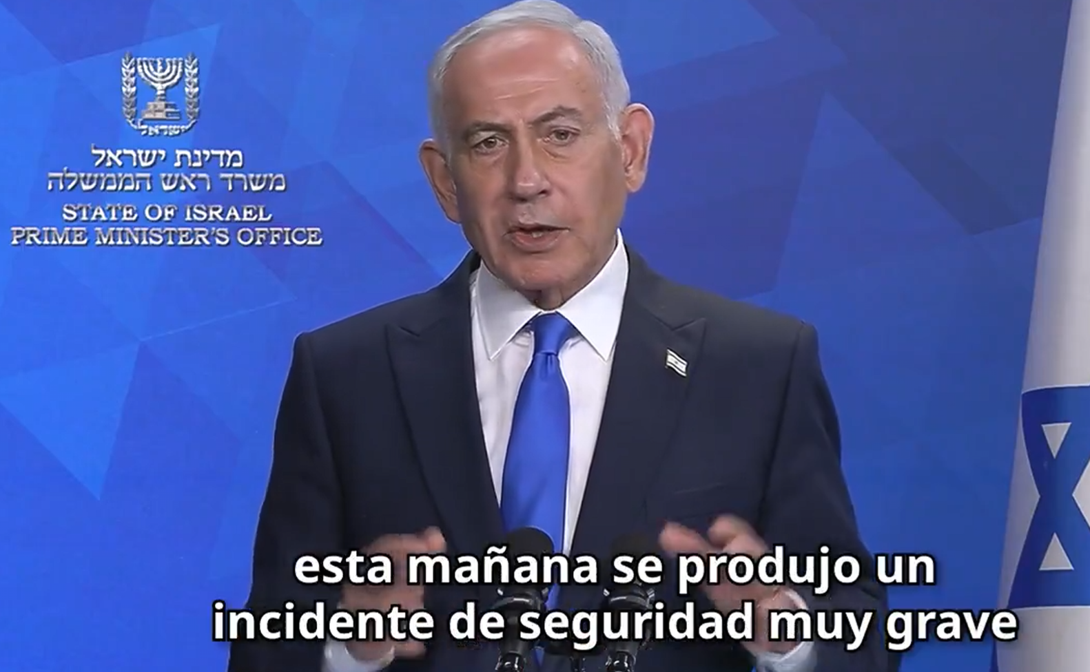 En este momento estás viendo Netanyahu: «Uno de los pilotos apuñaló al otro y al parecer intentó estrellar el avión con todos los pasajeros»