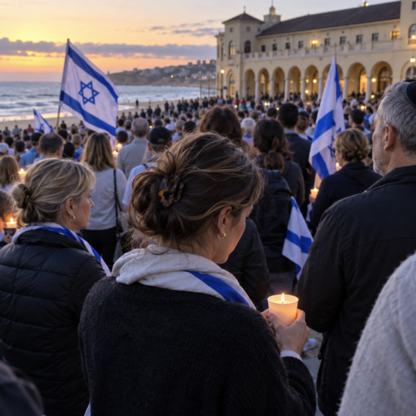 Bondi recuerda el 7 de octubre: cientos de personas homenajearon a las víctimas de Hamás en Sídney